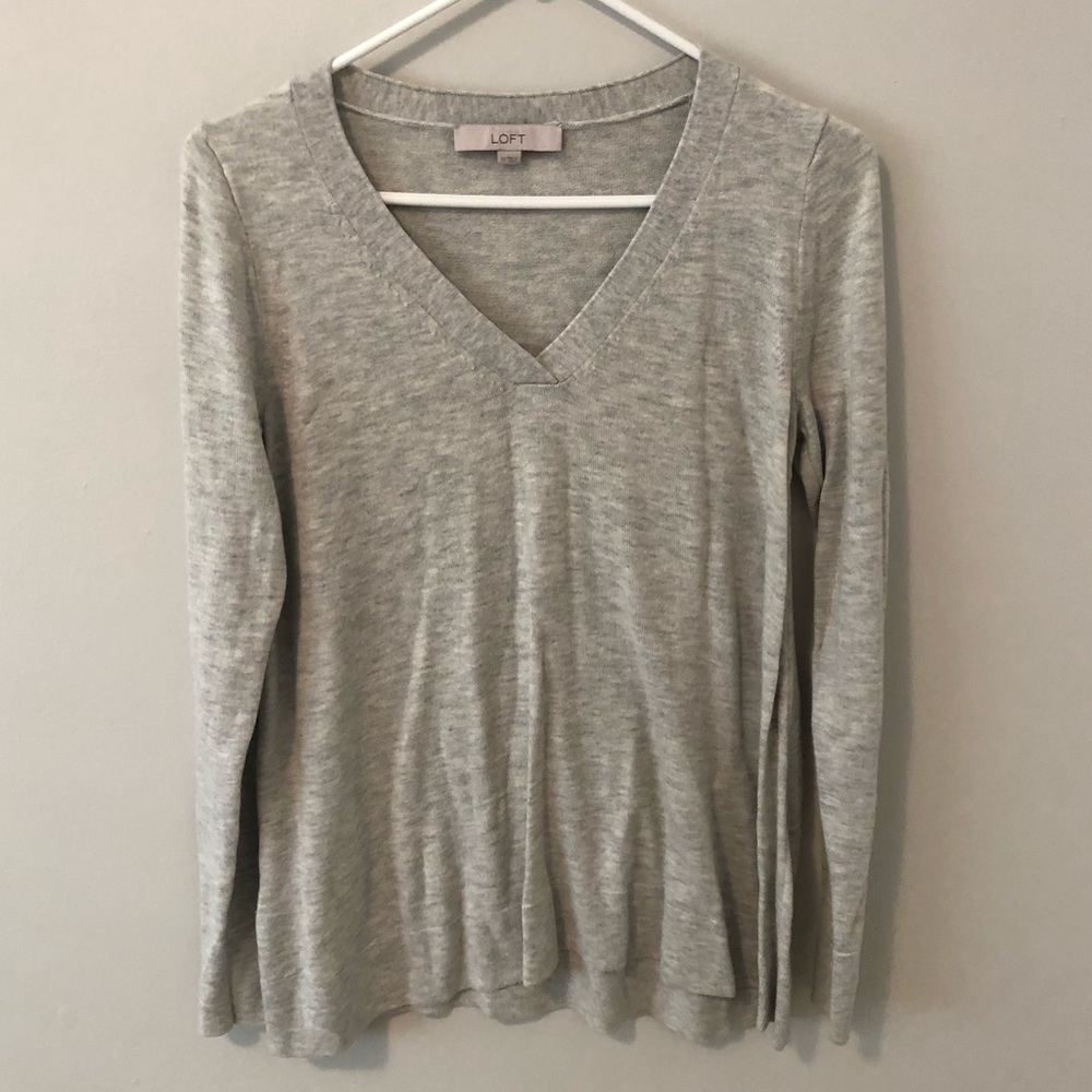 Grey LOFT Sweater